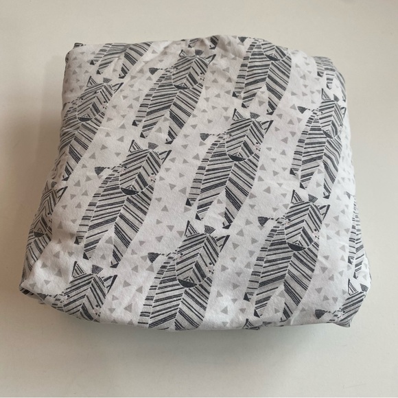 Land of Nod Zebra Savannah Fitted Crib Sheet - 100% Cotton | Pottery Barn Kids - Picture 1 of 5